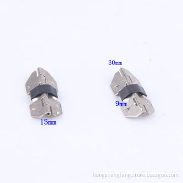 Factory Supply Nickle Color CD Plastic Box Metal Concealed Hinge